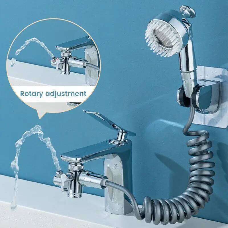 Bathroom Pressurized Kit for Washbasin Nozzle Faucet Hand Wall Mounted Shower Head Sink Hose Sprayer Set