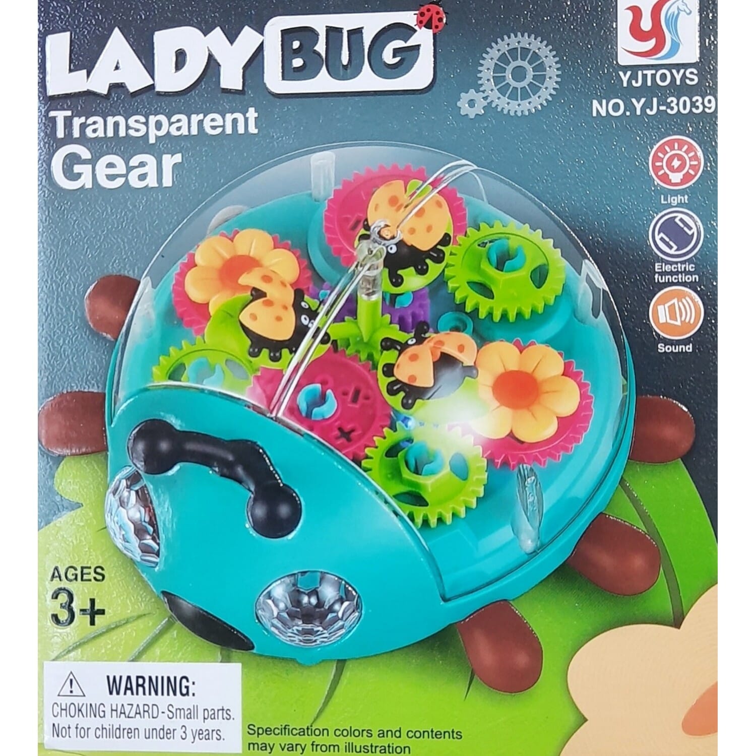 Transparent Music Gear Bus With Lighting Music Funny Interactive Bus Toy For Kids
