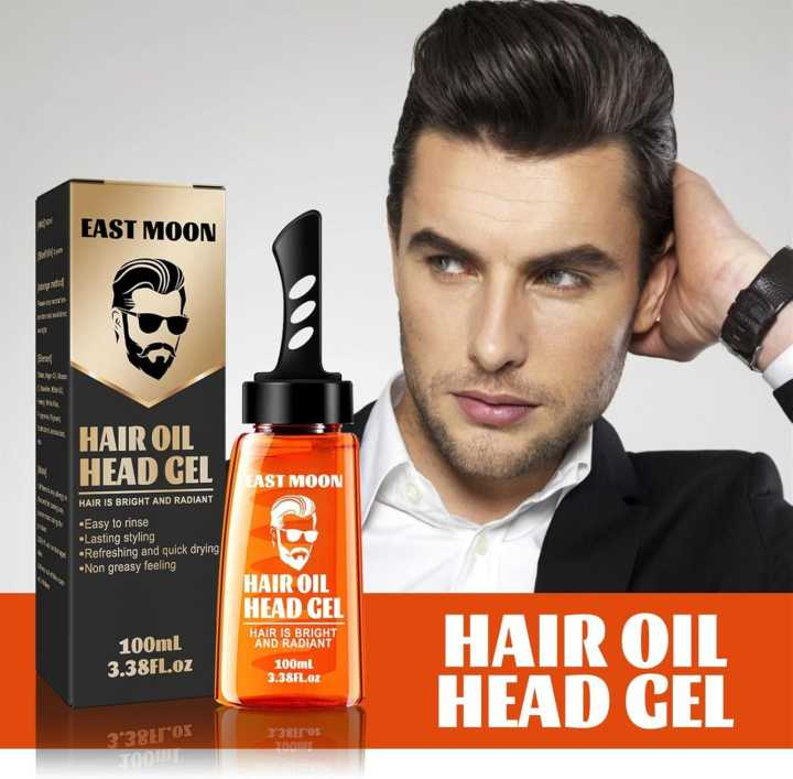 2-in-1 Hair Wax Gel with Comb | 100ml Long Lasting Fluffy Hair Styling Cream | Moisturizing Hair Pomade Wax for Men Hair Salon, Flexible Hold, Men's Oil Hair Hair Wax Type Back Gel Comb By ZapKart