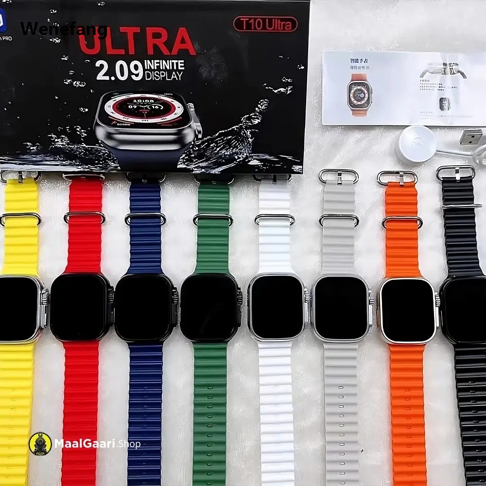 Wenefang T10 Ultra 2024 Smart Watch 2.09 infinite display Men 49mm Series 2025 New 8 2.09| Screen NFC Compass Smartwatch Hiwatch pro app