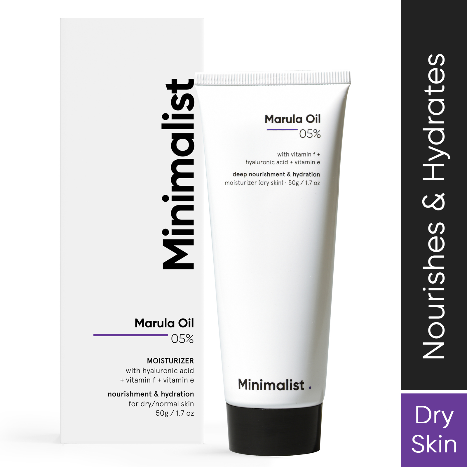 MINIMALIST MARULA OIL 5% FACE MOISTURIZER FOR DRY SKIN 50G