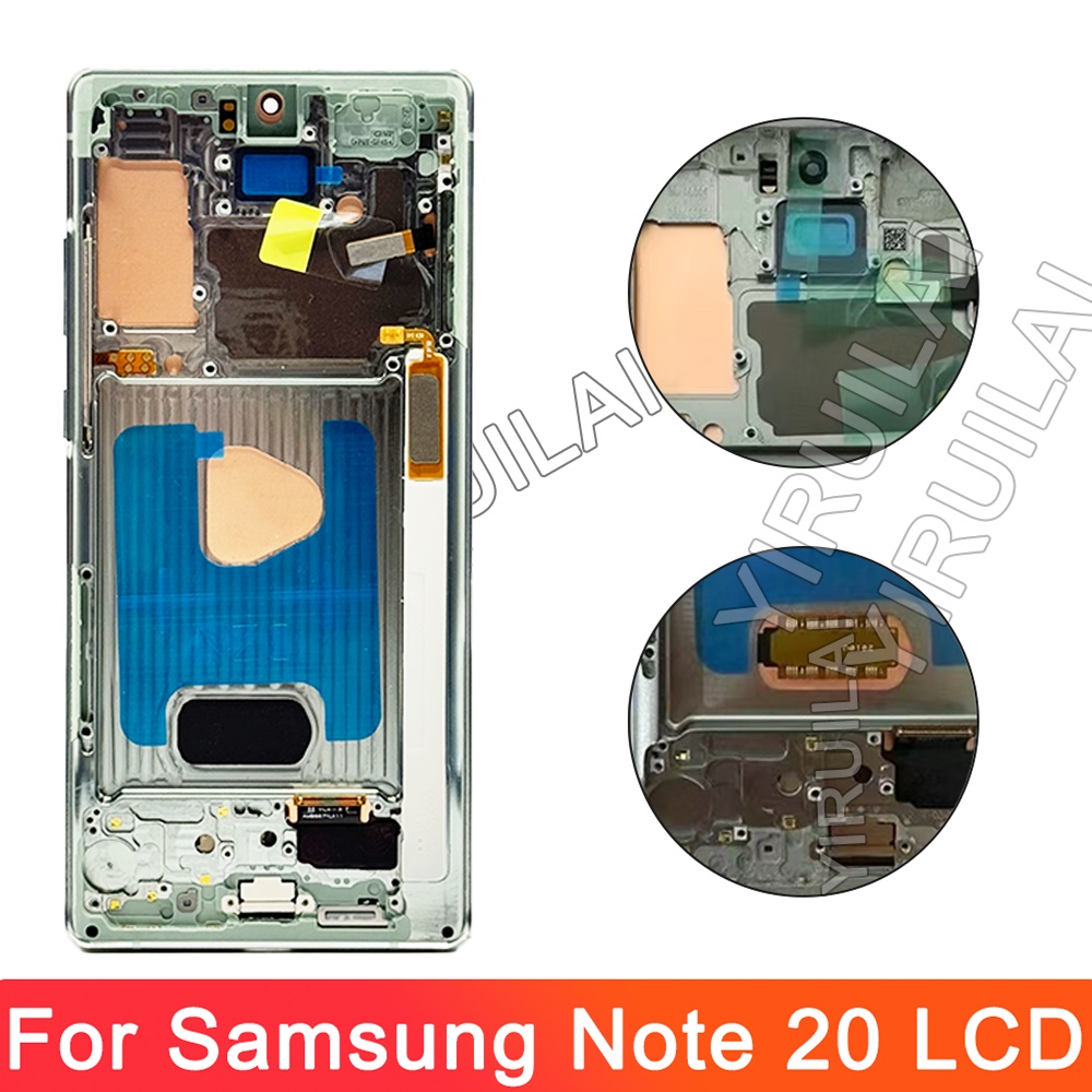 HOT Super OLED Note20 5G with Frame LCD For Samsung Galaxy Note 20 N980F N980F/DS N981B/DS N981U Display Touch Screen Digitizer