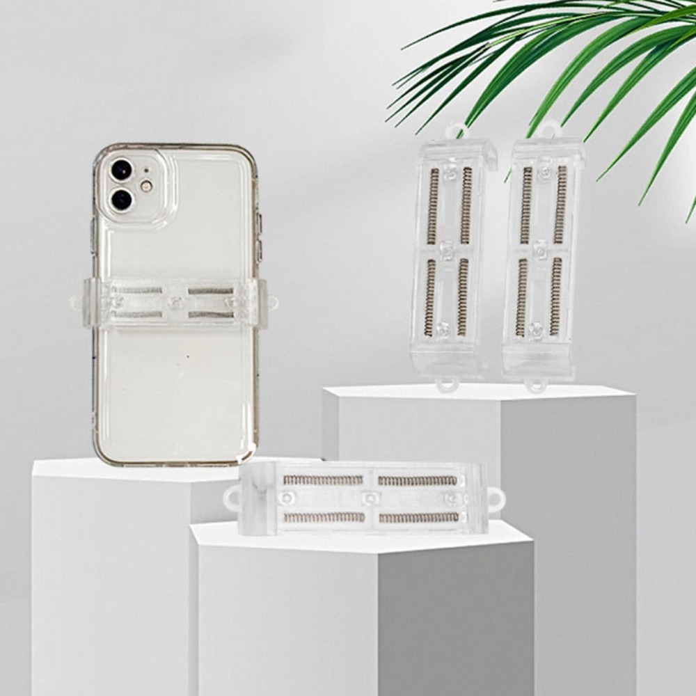 Portable Phone Fixed Frame Transparent Phone Back Clip Adjustable Detachable Phone Clip Holder Universal Bear Phone Back Bracket Phone Back Bracket Material
