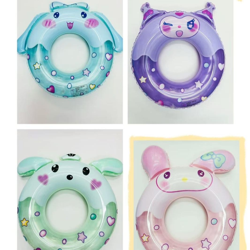 KidsZeeNie Cute Animal Themed Inflatable Swimming Ring for Kids Summer Fun