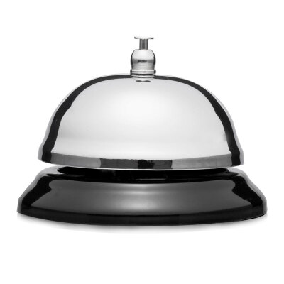 Comix Call Bell Hand Ring Bell / Dining Table Bell/ Restaurant Bell Silver B4001