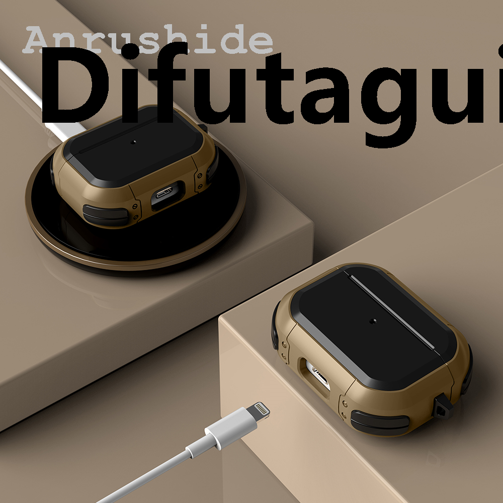 Difutagui Luxury Anrushide Cover For Airpods Pro 1st 2nd generation Case TPU PC Cover For Apple Hot Selling AirPods 3 2 1 Case Accessories Wireless Earphones with Hook