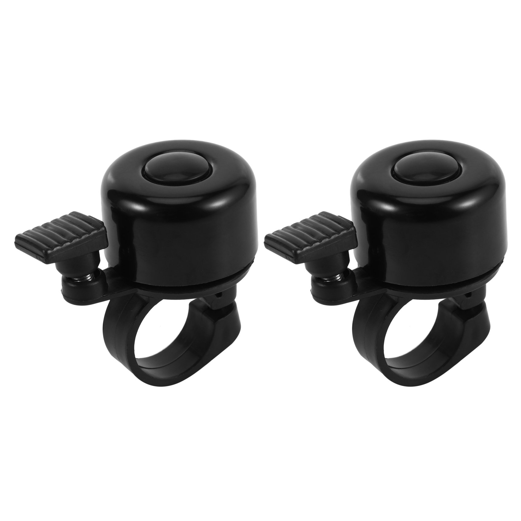 fasdaga 2X Bicycle Bell for Safety Cycling Metal Ring Black Bike Bell Horn Sound Alarm Bicycle Accessory Outdoor Bike Bell