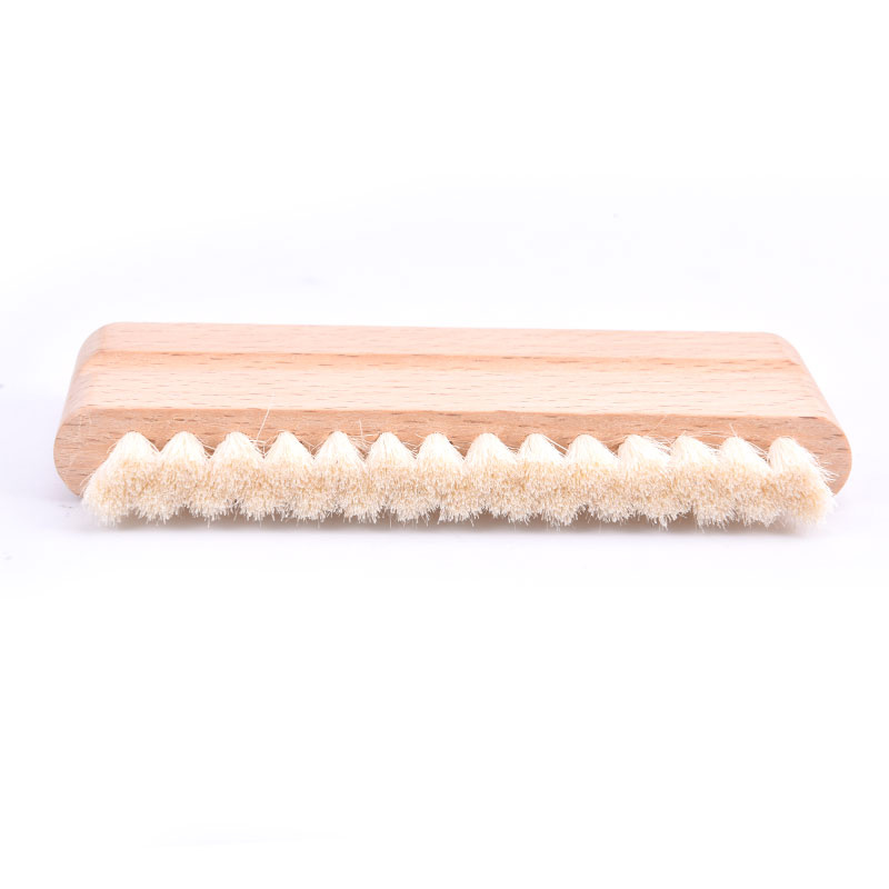 Wenefang Fashion 1pcs LP Vinyl Record Cleaning Brush Anti-static Goat Hair Wood Handle Brush Cleaner For Cd Player Turntable