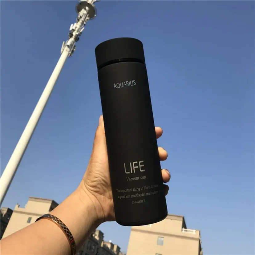 Hot and Cold Drinks Insulated Stainless Steel Water Vacuum Bottle Double-walled Cup Flasks Thermo ,Travel Mug for Outdoor Sports