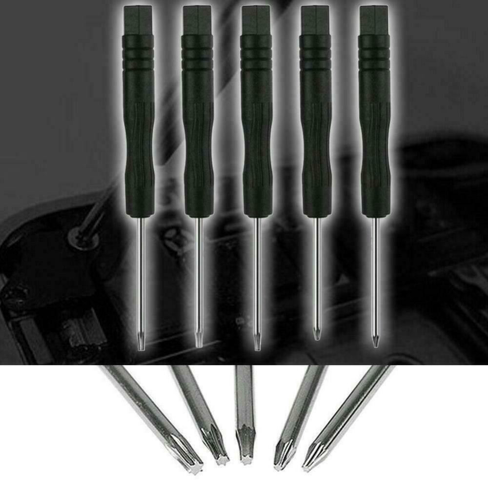 Portable Plastic Handle Star Shaped Screwdriver T2/T3/T4/T5/T6 Non-slip Phone Dismantling Tool Non Precision Maintenance Steel Batch Head Hand Tools Mobile Phone Repair
