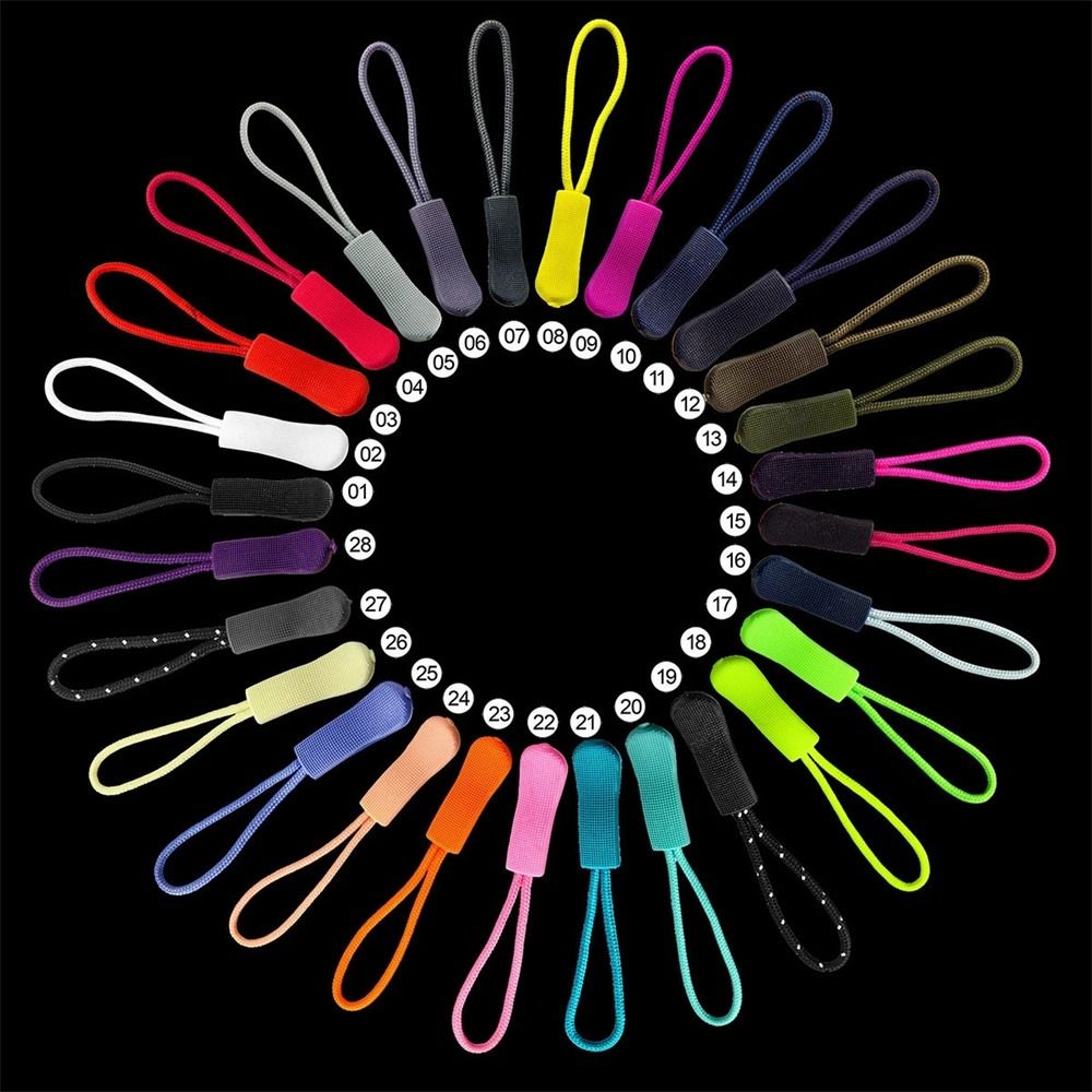 10Pcs 10Pcs Tent Clothing Zip Fixer Suitcase Backpack Broken Buckle Zipper Puller Zipper Ropes Fixer Zip Cord Zipper Pull Cord