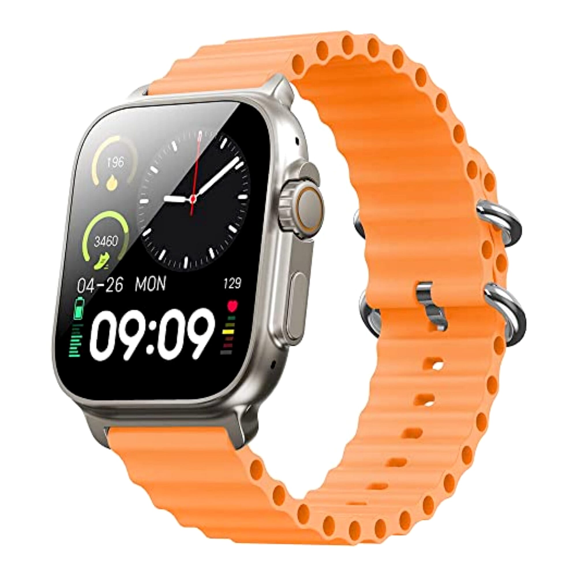 T800 Ultra Smartwatch 1.99' Big Display With Bluetooth Calling Function Unisex Full Touch Screen, Blood Pressure SpO2 Heart Rate Sleep Monitor Pedometer