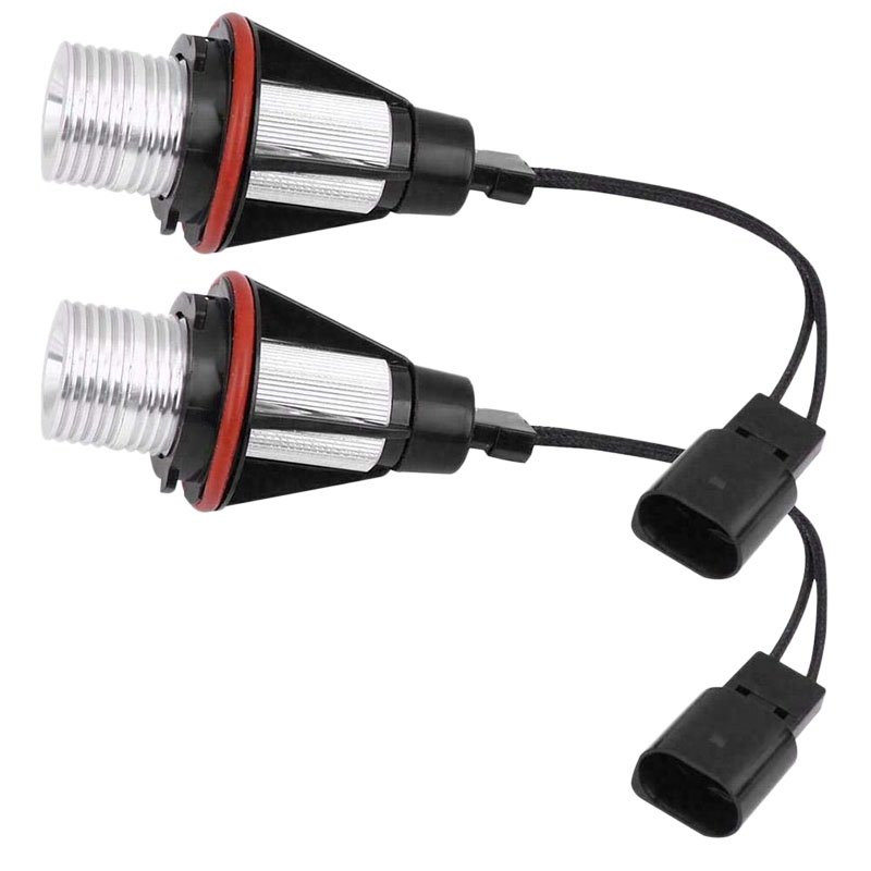 NAMUNY 8000K Amber LED Angel Eye Marker Halo Light Bulbs Lamps for E39 E53 E60 E63 E64 E66 E87 5 6 7 X3 X5 [Pack of 2 Pcs]