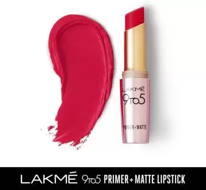 Lakme 9 To 5 MR10 Iconic Red Primer+Matte Lipstick 3.6 g