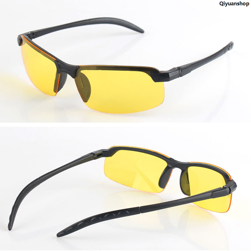 Linman Qiyuanshop2025 Sandmdm New Night Vision Drivers Goggles Fashion Outside Pol2025 New arized Anti-UV Yellow Lens Anti-Glare Glasses Anti Glare Car Driving Glasses