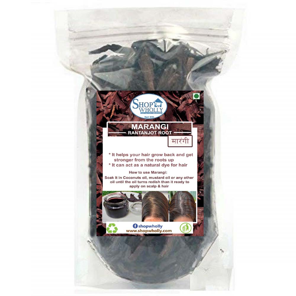 Ratanjot Premium Marangi (Ratanjot Roots) - Hair Growth & Strengthening Herb, Organic, Low Sodium, Single Pack