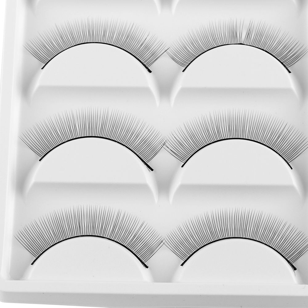 SKONHED 5 Pairs High Quality Professional Beauty Salon Individual Practice Teaching False Eyelashes Handmade Training Eyelashes