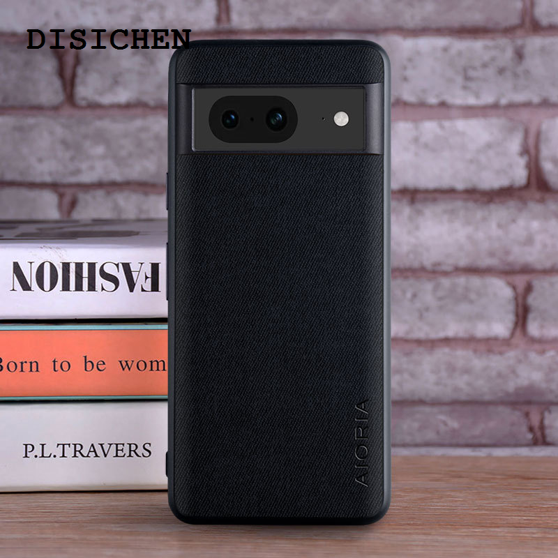 DISICHEN Portable Applicable [ Google ]Google Pixel 8 Pro Google 7A Simple Real Cloth Pattern Mobile Phone Protective Shell