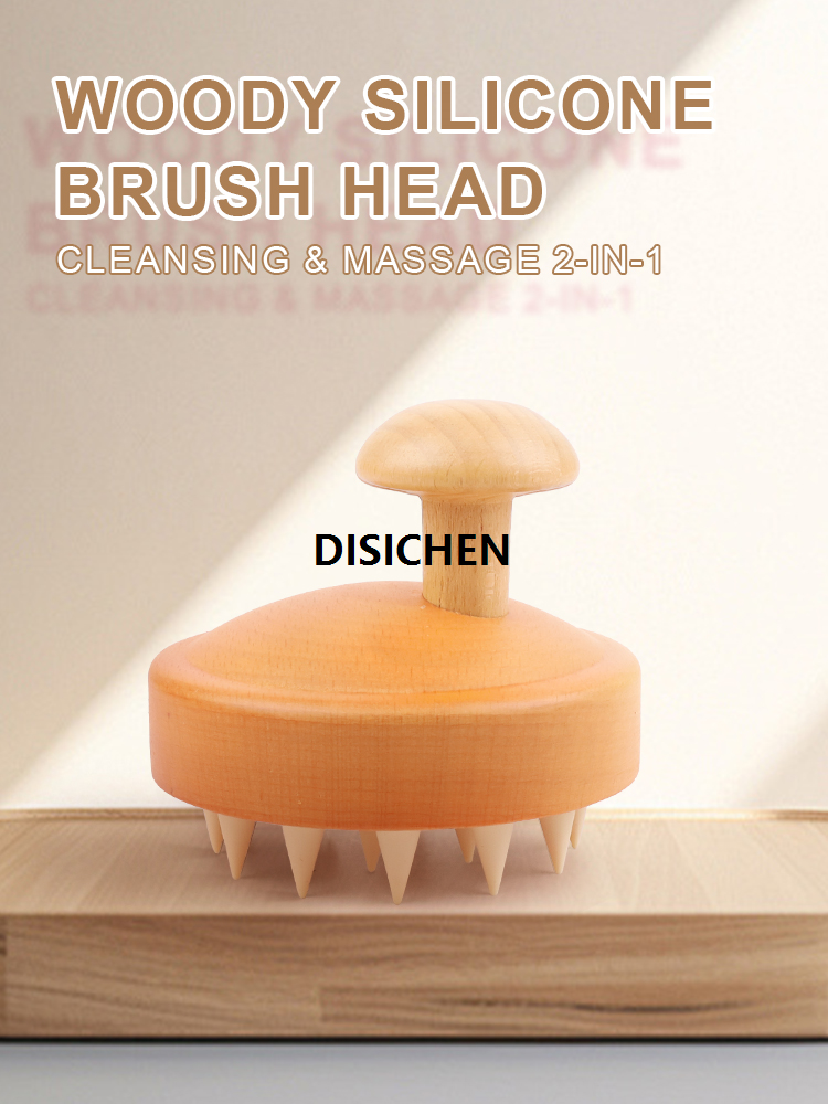 DISICHEN Silicone Shampoo Brush Massage Scalp Comb Smoothing Hair Tool Hair Washing Comb Bath Shower Brush Salon Hairdressing Tool 1PC