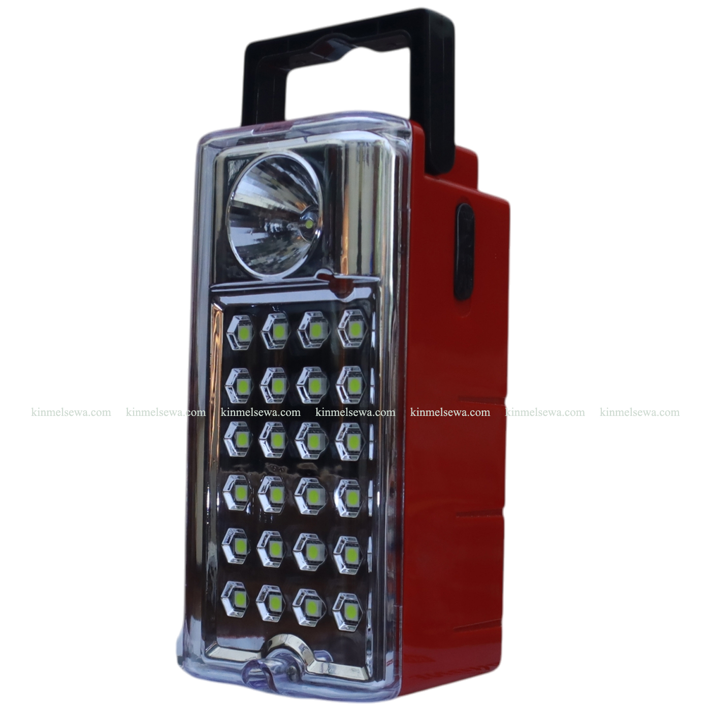 Super Bright Rechargeable LED Emergency Work Light - 24 SMD LED & 1W High Power Torch - Portable Camping Lantern with USB Charging Port & DC 9V Solar Input - Reliable Home & Office Power Backup