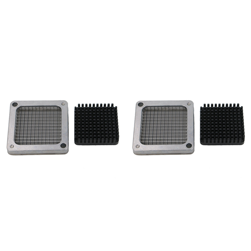 JAERBEE 2X French Fry Cutter Stainless Steel +3 Blades Size, Fries Chips Cutter Parts French Fry Potato Chips Cutters(6.5Mm)