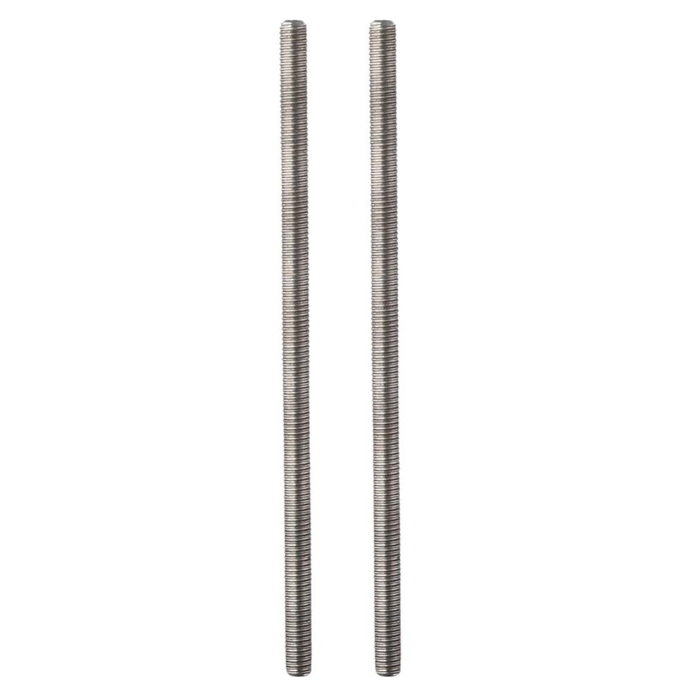 2PCS Practical 304 Stainless Steel Fully Threaded Rod 1.25mm Thread Pitch Right Hand Threads Long Threaded Screw M8 Rods Bar Studs Hangers