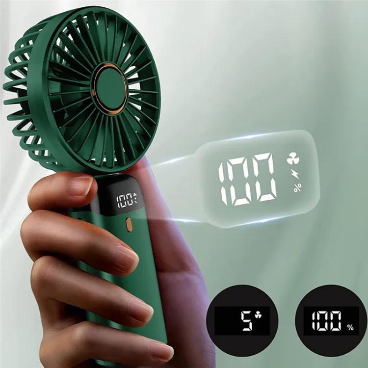 LED Mini Fan Personal Portable Rechargeable Handheld Fan