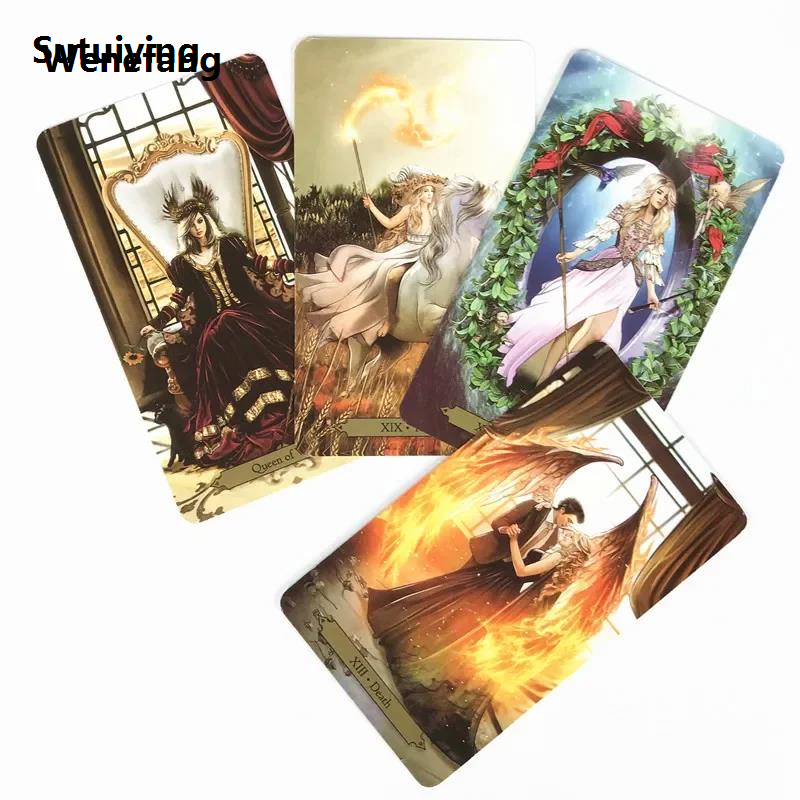 Wenefang Sutuiying High quality New Wizards Tarot Card Deck Based Deck English New style 2025 New Version Playing Game Toy Divination Fortune Game