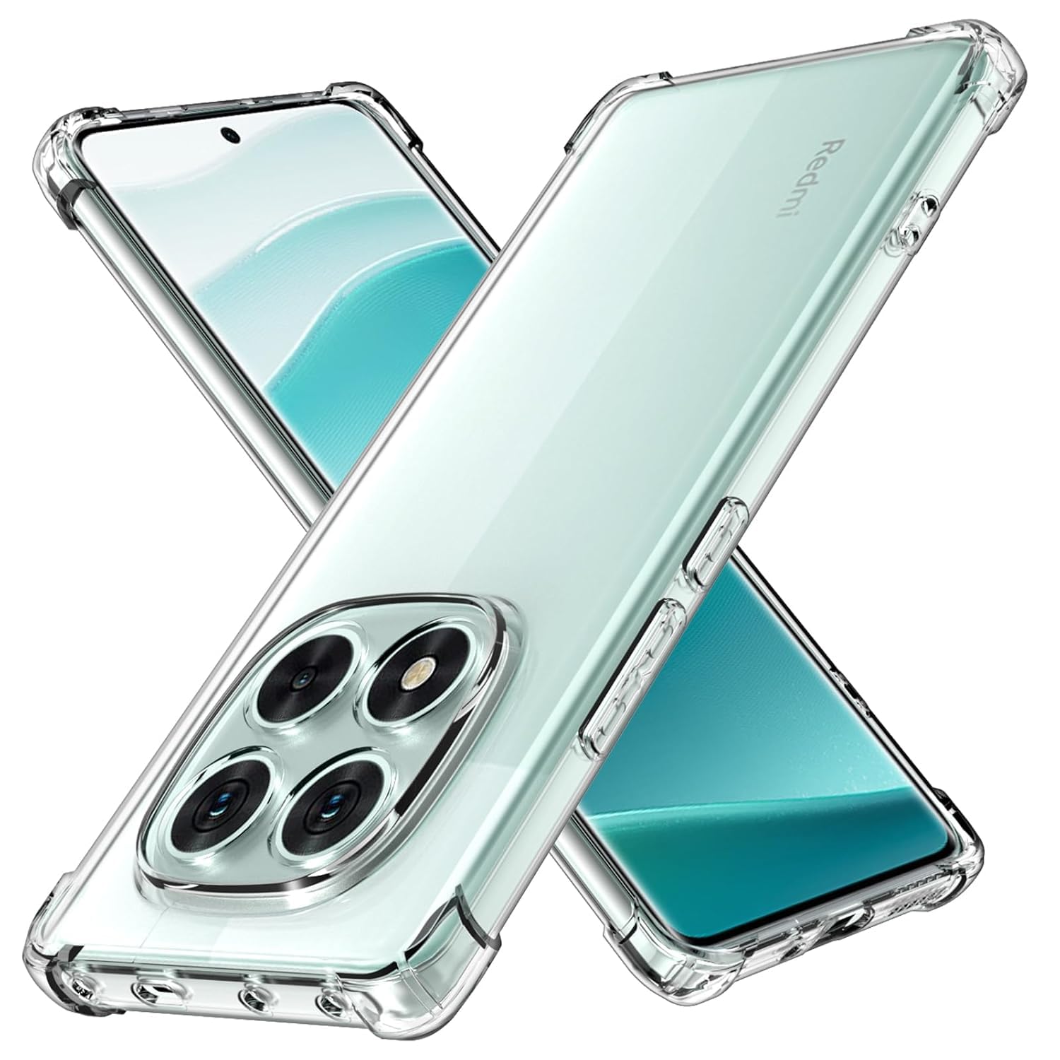 Back Cover Bumper Protective Case for Redmi Note 14 Pro Plus 5G Silicone Flexible TPU Back Cover Case