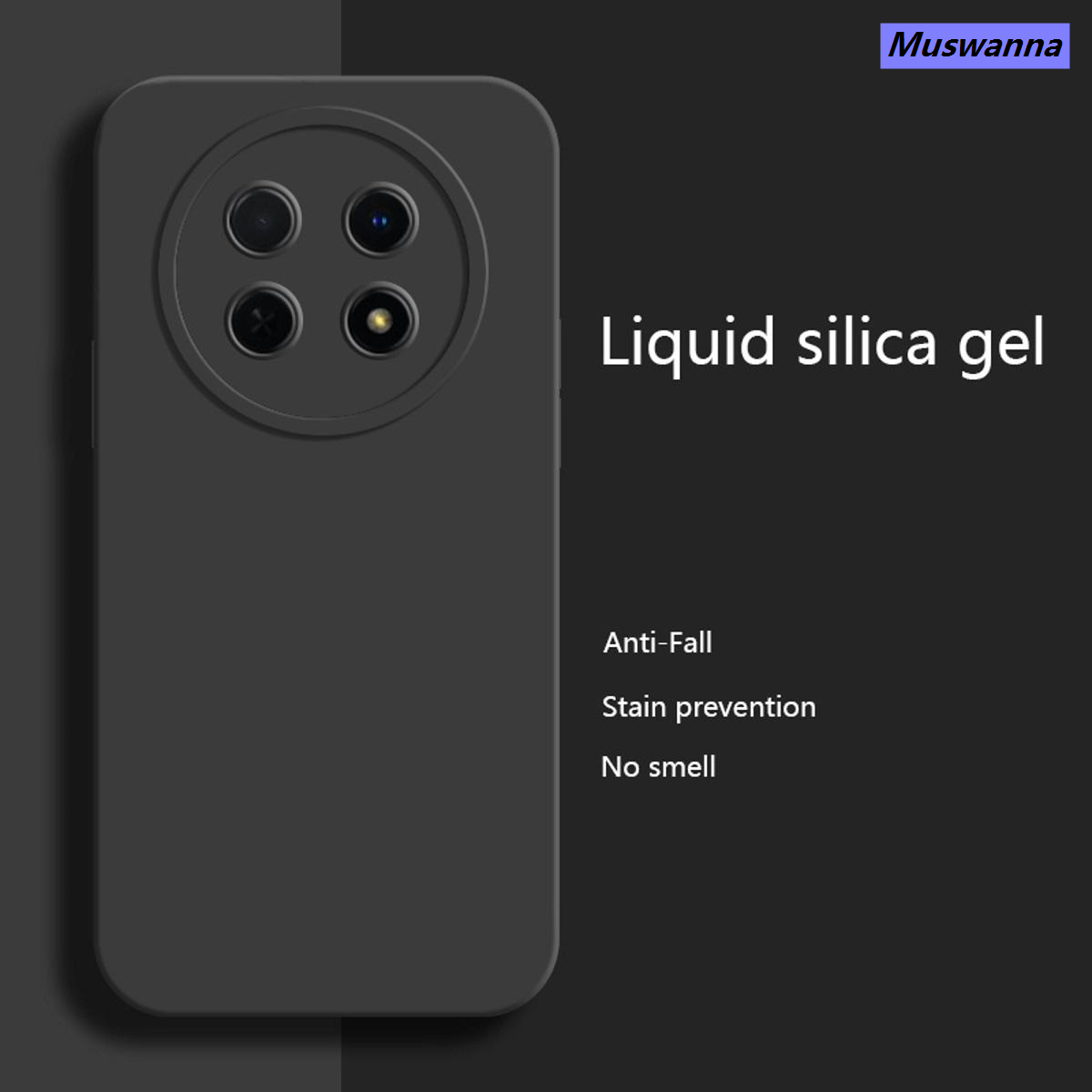Muswanna Sroof For Huawei Nova Y91 Couple Fashion Shockproof TPU Straight back cover Edge Soft Phone Cover