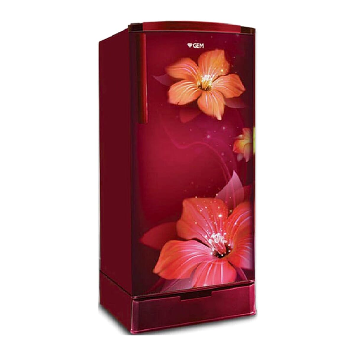 Gem Refrigerator -195 LTR - Direct Cool - Sharon Red