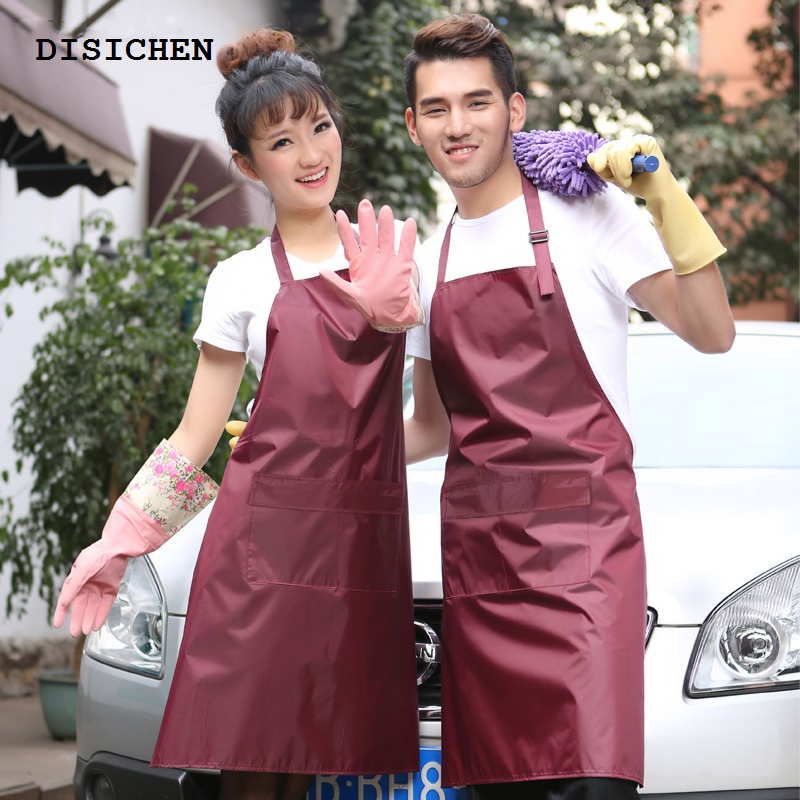 DISICHEN Luxury New Waterproof Rubber Vinyl Apron Lab Work Butcher Dog Grooming Cleaning Fish Industrial Chemical Resistant Plastic work smock