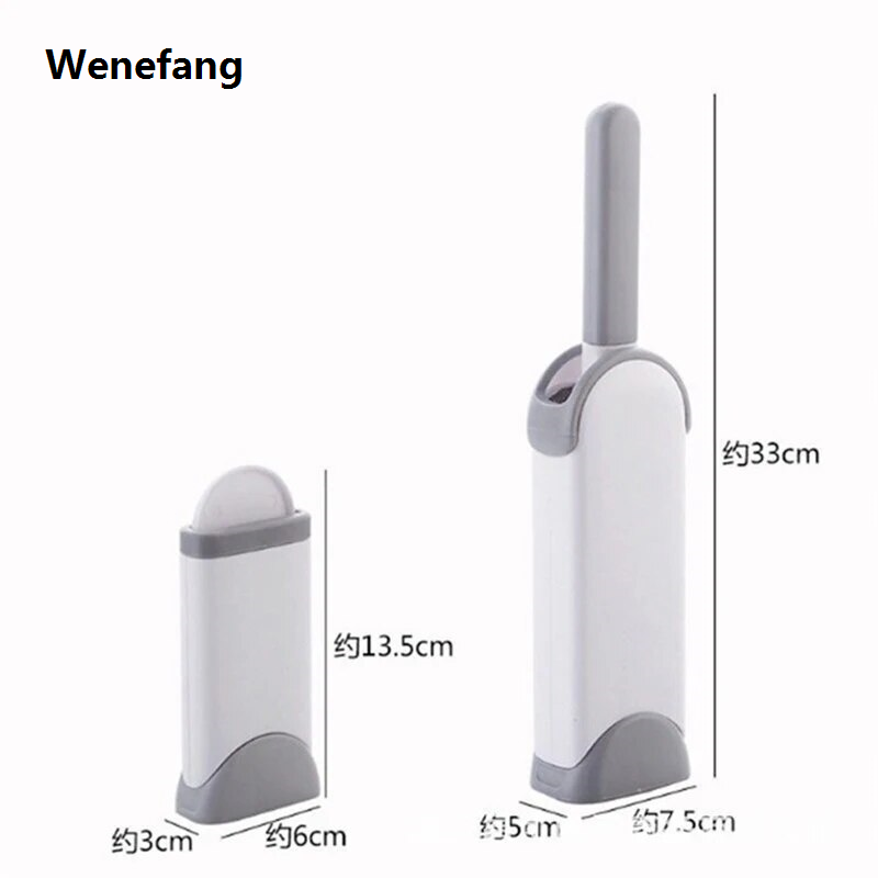 Wenefang transparent bag Double Sided Reusable Cleaning Brush Clothes Lint Removal Static Brush Home Coat Suit Brush Pet Hair Remover Dropshop