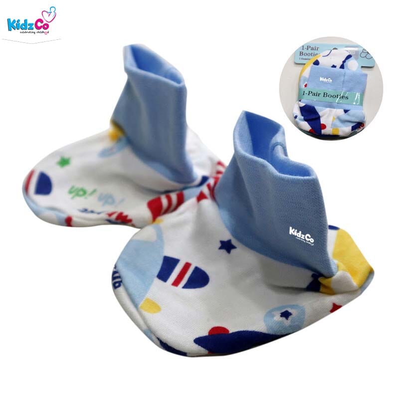Newborn 100% Cotton Booties Shoes, 0-15 Months 1 Pair