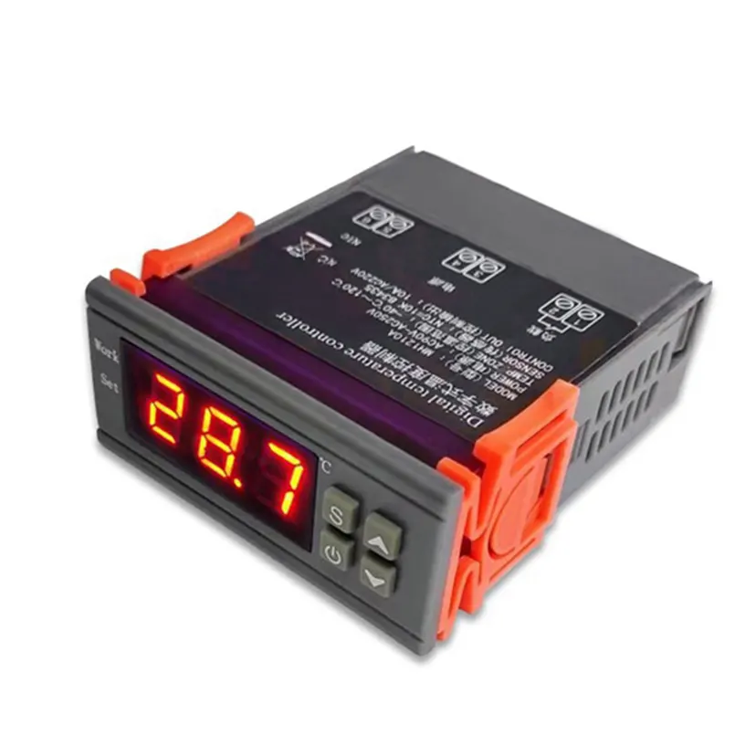 NCANRUI MH1210W Digital Temperature Controller AC90-250V 10A 220V Thermostat Regulator with Sensor,Heating Cooling Control