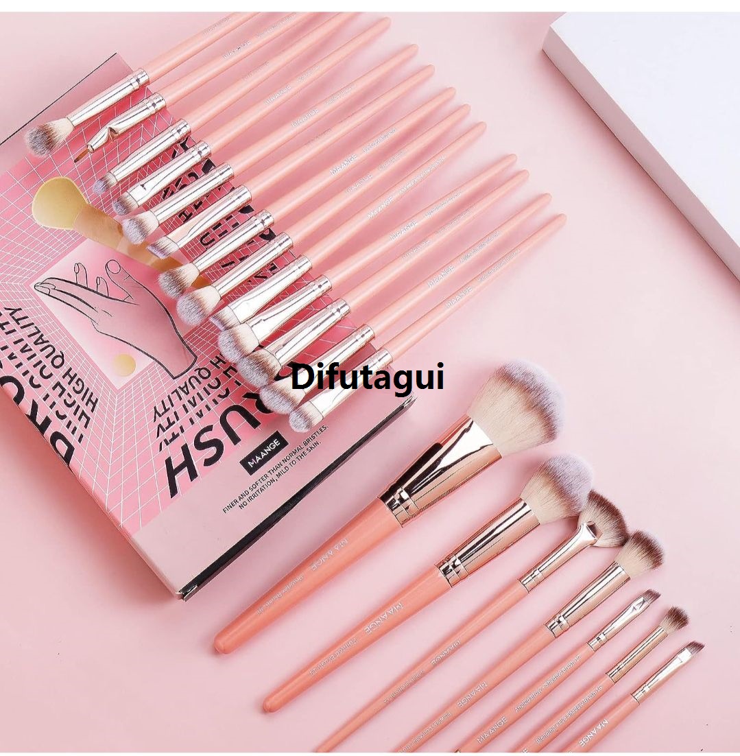 Difutagui Pie, Blush, Grade Synthetic Foundation, 2025 New Makeup Brush Set, MAANGE 20 Pieces High