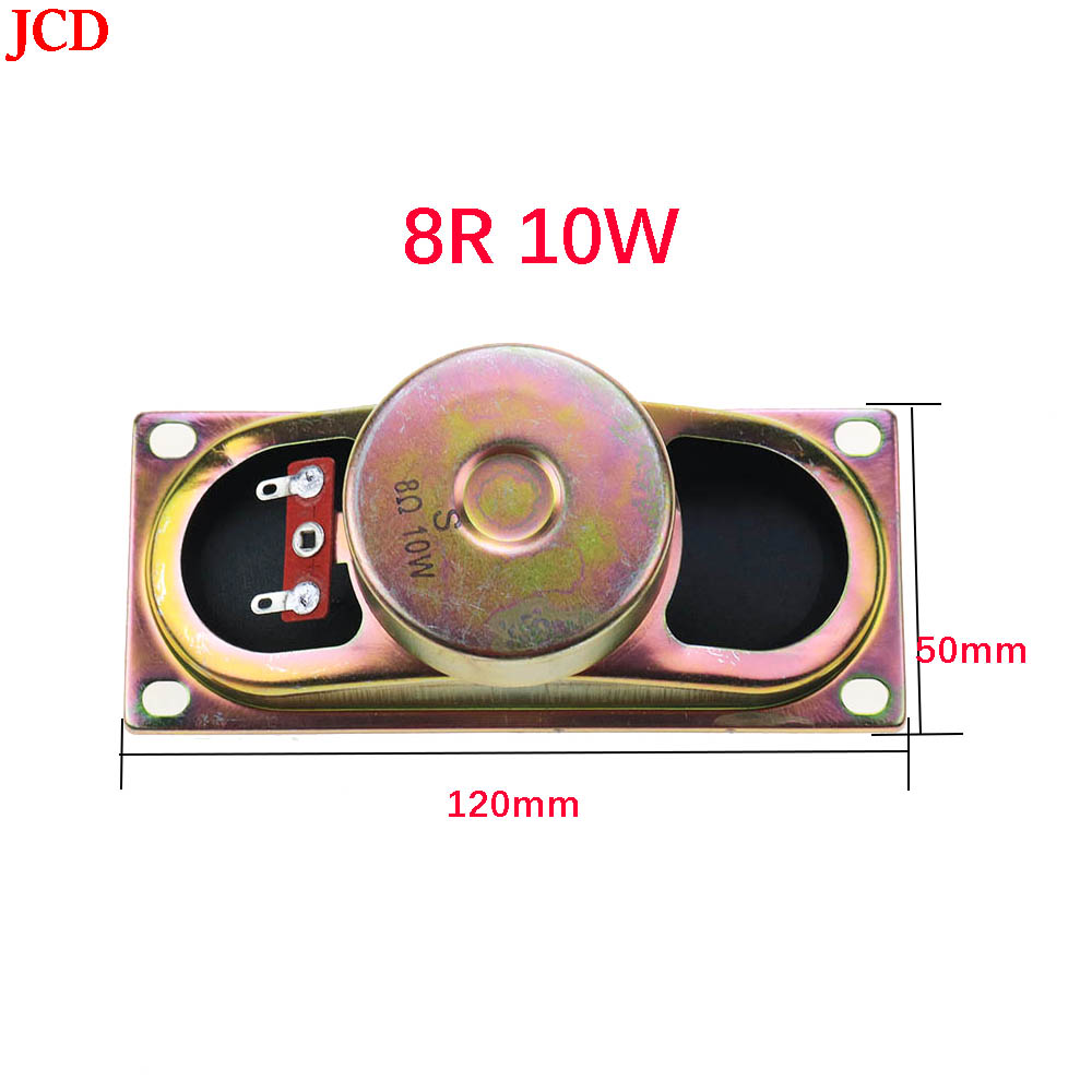 HOT JCD 1pcs 10W 8R Horn Speaker LCD Monitor/TV 12050 Loud Speakers 8 ohm 10 Watt 120*50MM Thickness 44MM Loudspeaker Diy Electronic