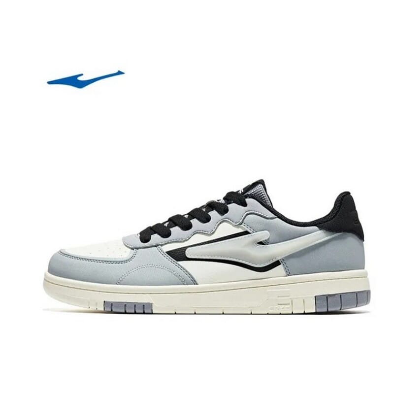 Erke Cream White/Grey Men Skateboard Shoes 11122301103-001