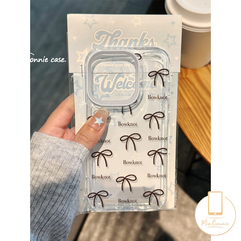 For Oppo A60 A16 A38 A12 A7 A74 A17K A18 A79 A17 A15 A53 A3X A57 A3s A5 A54 A16K A95 A3Pro A5s A77 A78 A76 A16s A58 A96 A9 A31 Reno 7Z 12F Clear Cute Cartoon Bowknot Soft Case