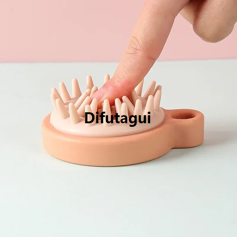 Difutagui Hair salon home comb, massage shampoo, silicone, hot【】dandruff, Portable anti-itching, hair brush, bath flower brush tool