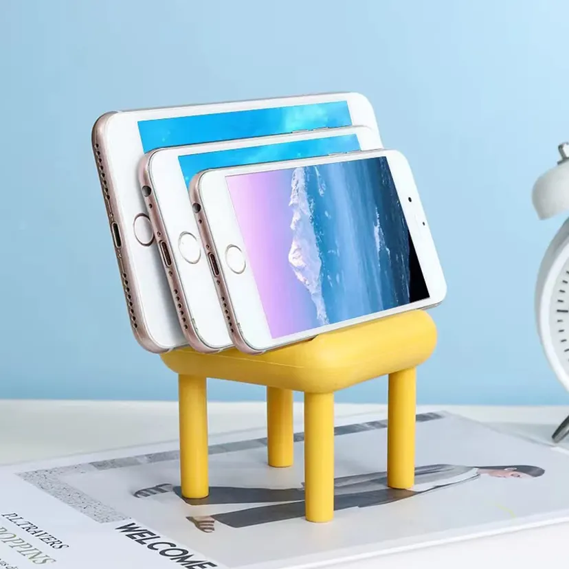 Mobile Phone Stand Desktop Small Chair Holder Multicolor