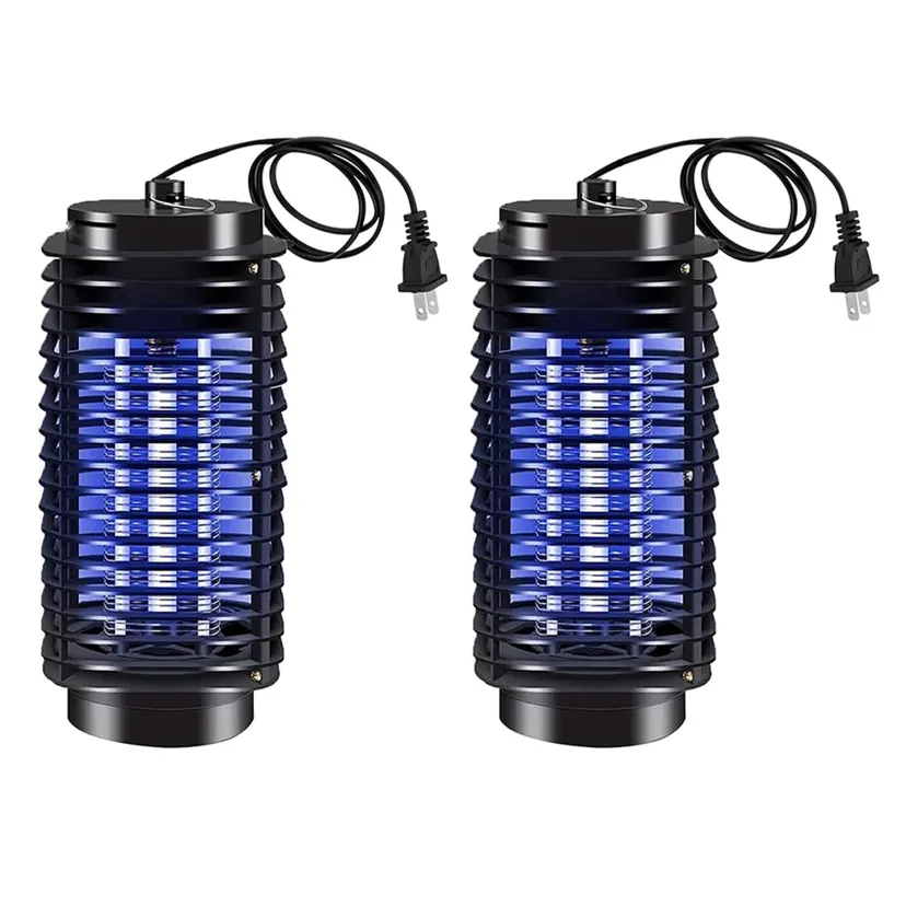 fasdaga 2X Electric Bug Zapper, Bug Zapper Indoor and Outdoor, Fly Zapper with Blue Lights Mosquito Lamp for Garden,US Plug