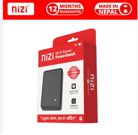 निजी पावर | Nizi Router Backup 12V / 10,400 mAh (Your Router's Best Friend)