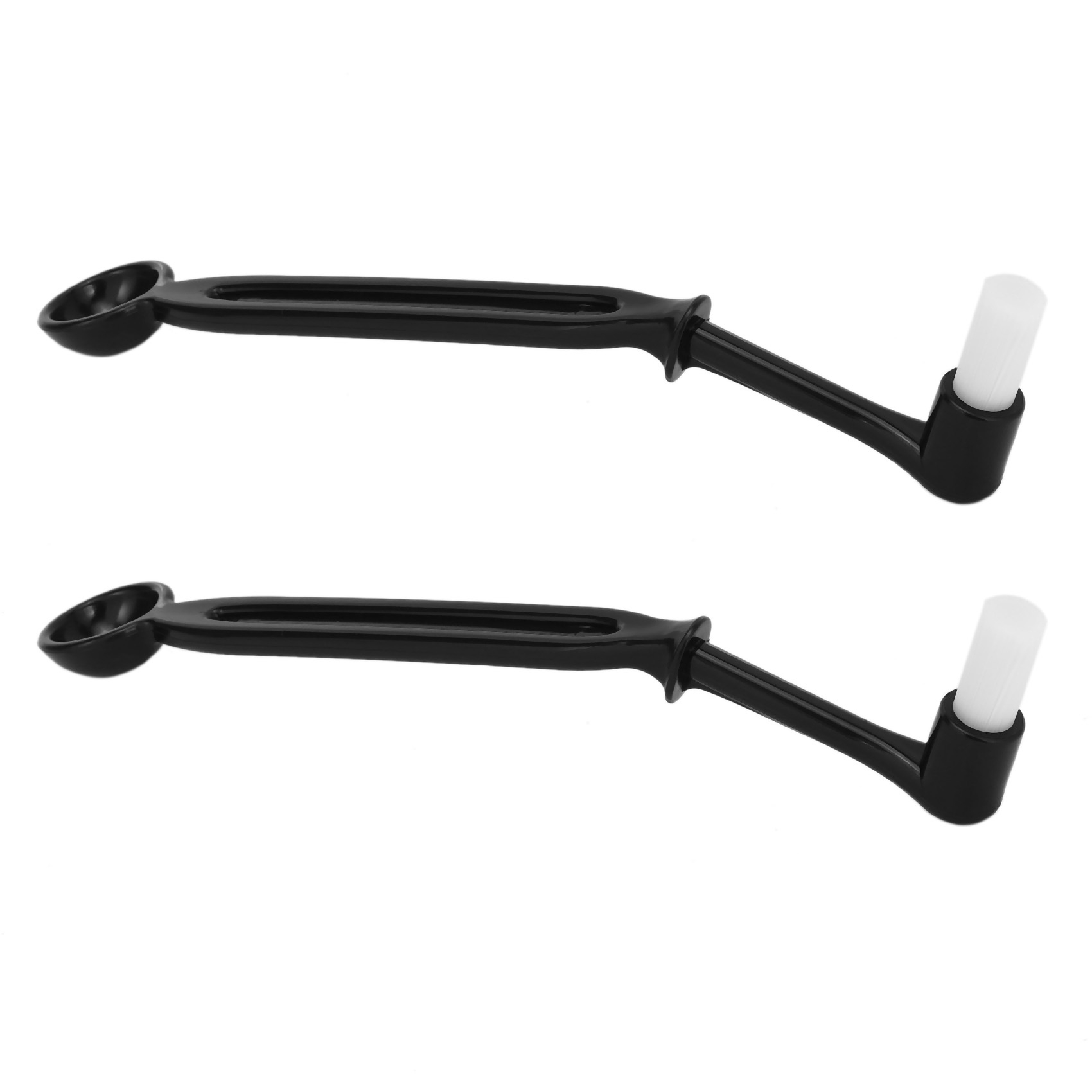 FORIDE 2X 2 in 1 Coffee Machine Grouphead Cleaning Brush Spoon Angled Detergent Scoop