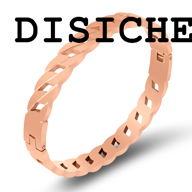 DISICHEN 2025 Punk Rock Jewely For Women Unisex Stainless Steel Rose Gold Color Hand Chain Bangles Bracelets Charms Bike Bicycle Bangles Boys