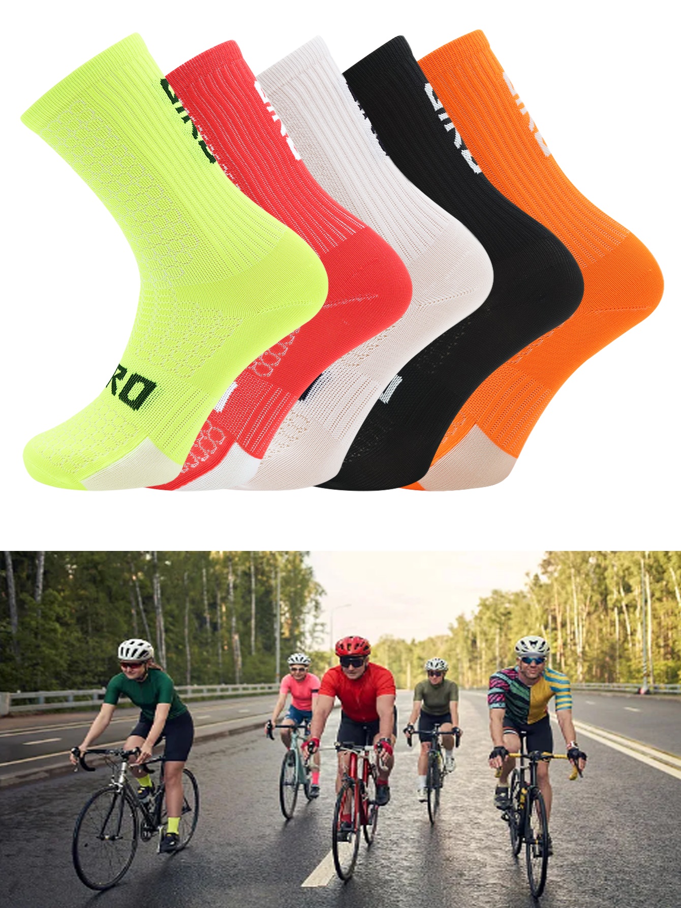 Socks Women's Crew1 Pair Men's Compression Ride