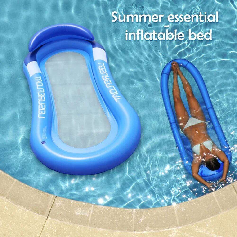 Pvc Row Swimming Pool Iatable Foldable Summer Beach Floating Bed Outdoor Fun Water Party Toy Smart Choice