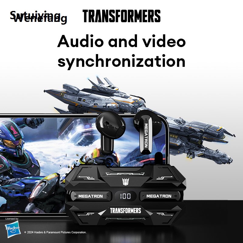 Wenefang Sutuiying New Transformers TF-T51 TWS Wireless Headphone Long Endurance With New style Fashion LED Power Display Bluetooth V5.4 Earphones HD Calls Earbuds