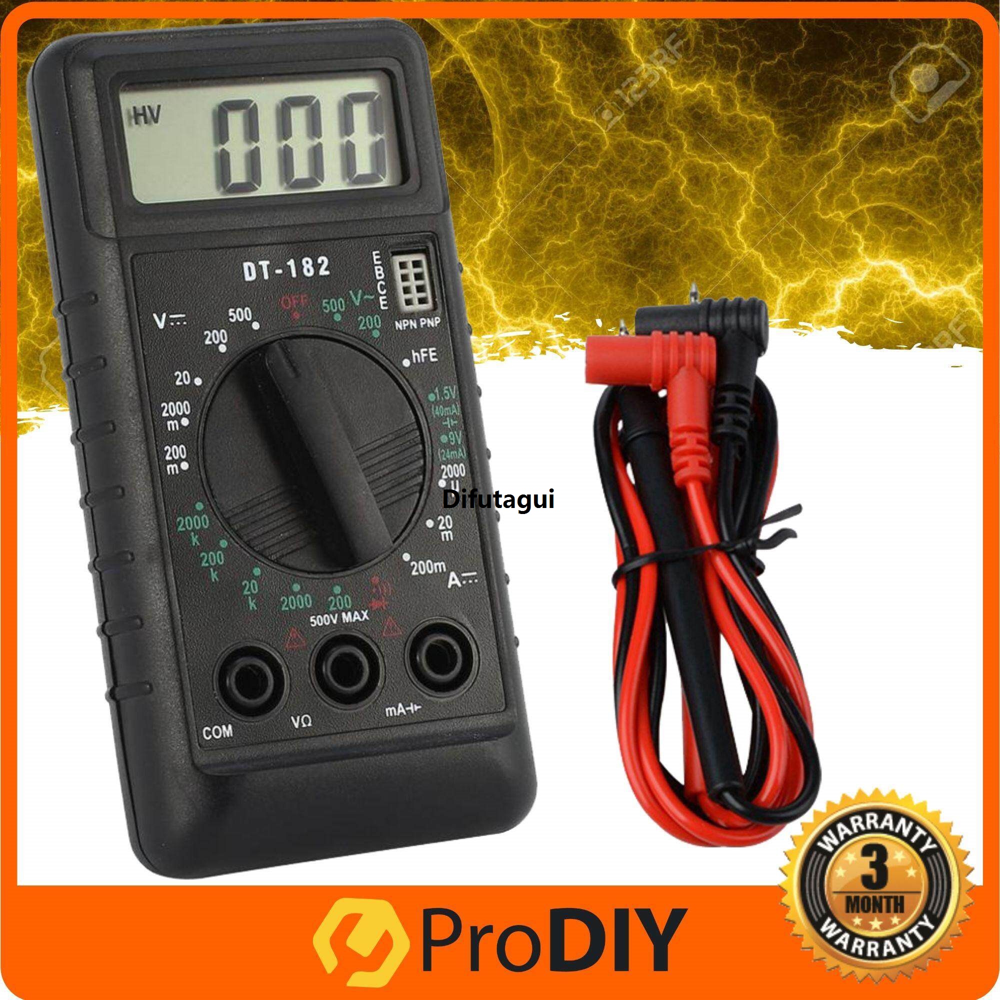 Difutagui DT182 Pocket Mini Digital LCD Multimeter New style Card Type Voltage Resistance Meter Tool