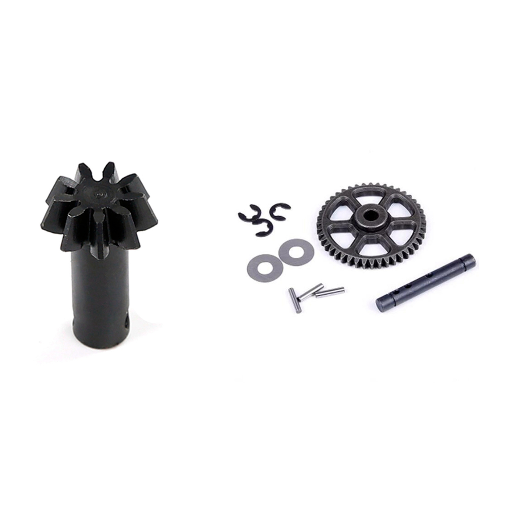 FORIDE 2 Set RC Car Part: 1 Pcs Drive Bevel Ggear 9T & 1 Set Middle Drive Gear Set